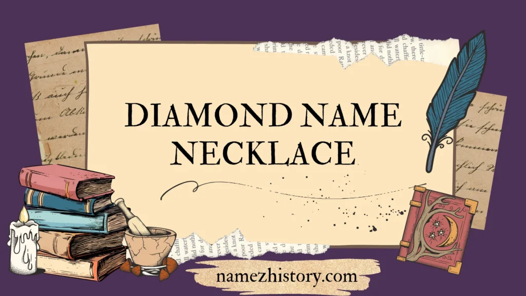diamond name necklace