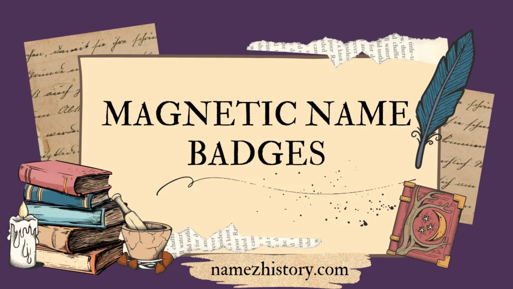 magnetic name badges