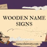 wooden name signs